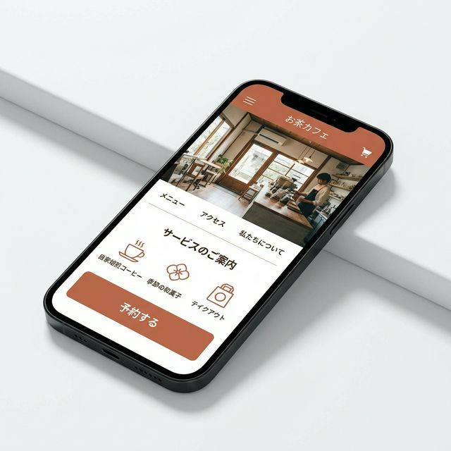 スマホで見やすいホームページのイメージ